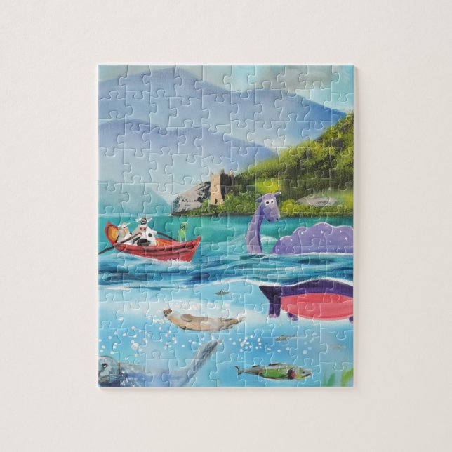 Puzzle Monstre G de peinture sous-marin BRUCE de Loch (Vertical)