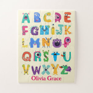 Puzzle Monstre Personnalisé ABC Monstres Silly Alphabet