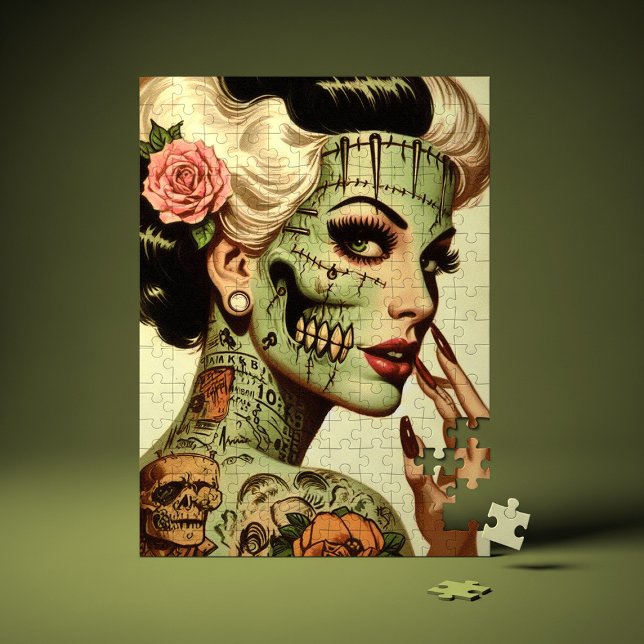 Puzzle Monstre Rétro Pin-up (Créateur téléchargé)