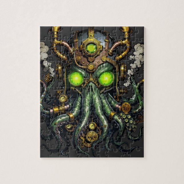 Puzzle monstre Steampunk Cthulhu (Vertical)