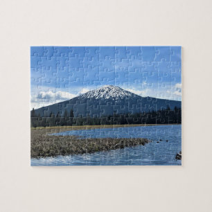 Puzzle Mont Bachelor at Hosmer Lake, OR