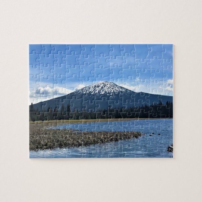 Puzzle Mont Bachelor at Hosmer Lake, OR (Horizontal)