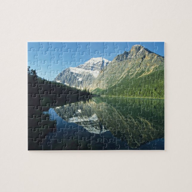 Puzzle Mont Edith Cavell dans le lac Cavell, Jasper Natio (Horizontal)