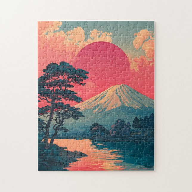 Puzzle Mont Fuji vintage (Vertical)