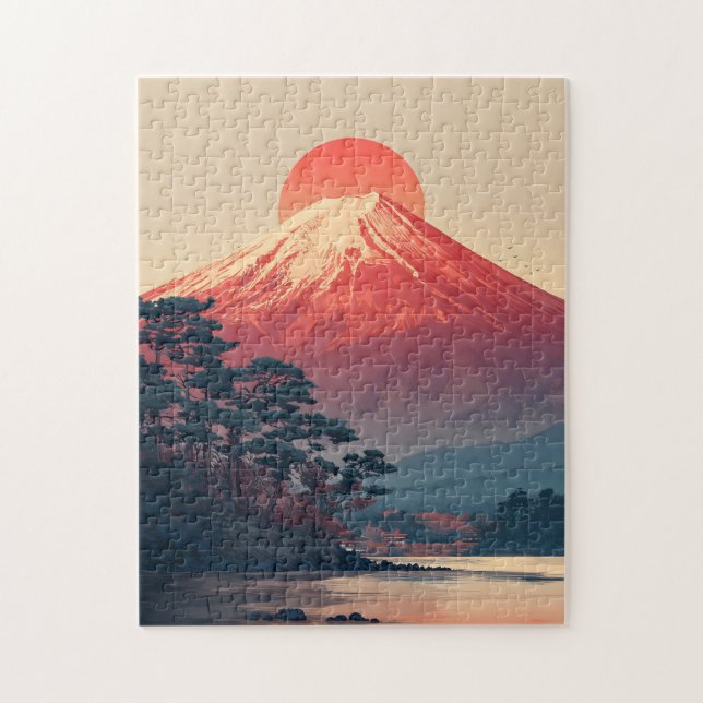 Puzzle Mont Fuji vintage (Vertical)