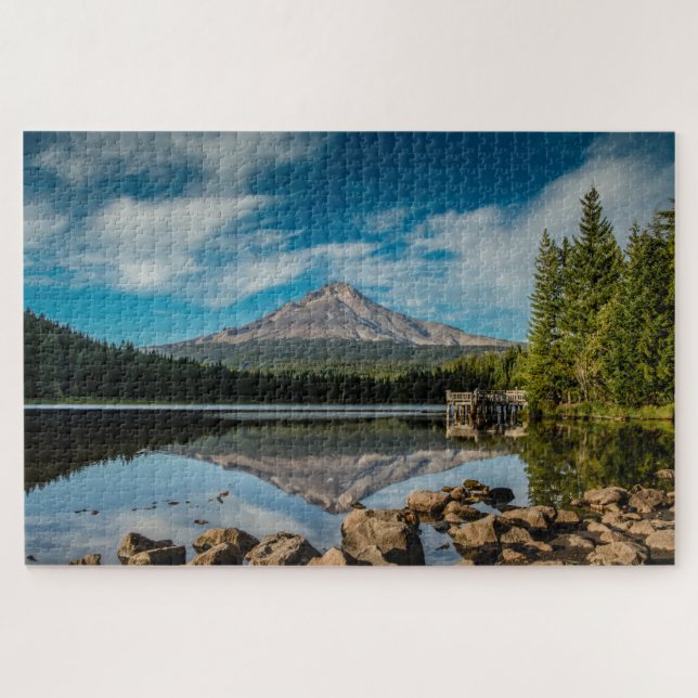 Puzzle Mont Hood Oregon du lac Trillium (Horizontal)