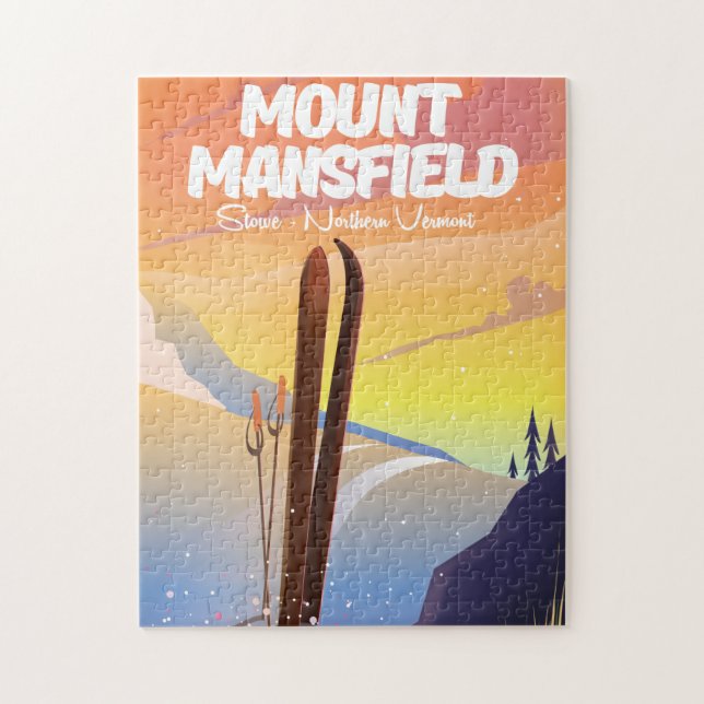 Puzzle Mont Mansfield, Stowe ski du nord du Vermont (Vertical)