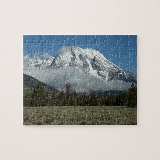 Puzzle Mont Moran et nuages à Grand Teton (Horizontal)