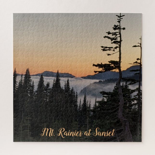 Puzzle Mont Rainier au coucher du soleil (Vertical)