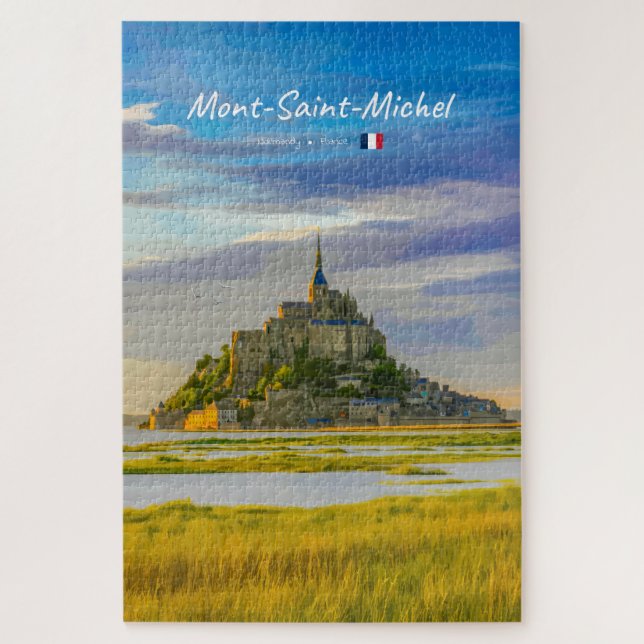 Puzzle Mont-Saint-Michel, France - Abbaye médiévale (Vertical)