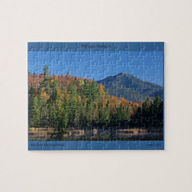 Puzzle Mont Whiteface sur l'étang Little Cherrypatch (Horizontal)