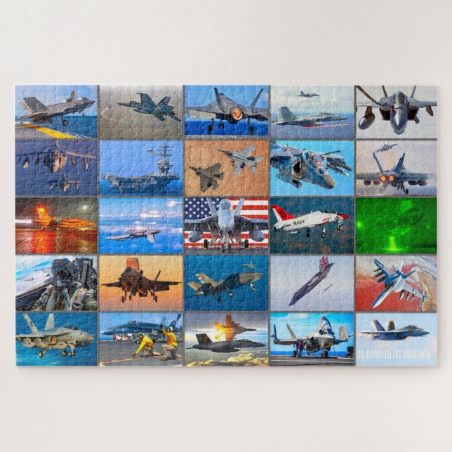 PUZZLE "MONTAGE" DE L'AVIATION DE CARRIER US (Horizontal)