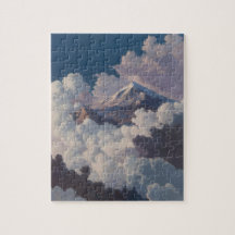 Montagne au-dessus des nuages