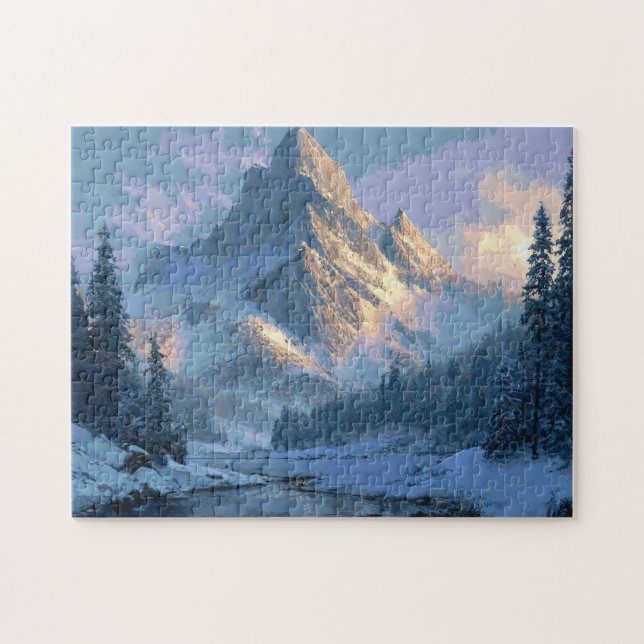 Puzzle Montagne enneigée (Horizontal)