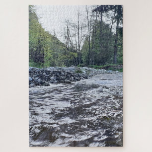 Puzzle Montagne Paysage Automnal Rivière - Nature Sauvage