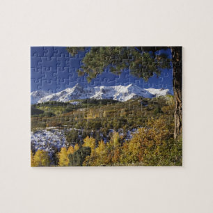 Puzzle Montagnes de San Juan et arbres trembles en couleu