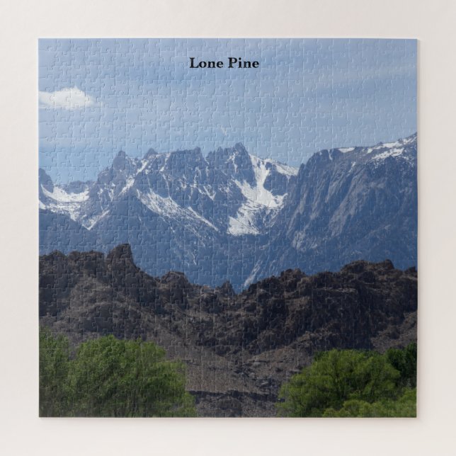 Puzzle Montagnes enneigées de Lone Pine     (Vertical)