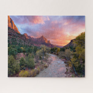 Puzzle Montagnes   Le Parc National De La Zion Watchman U