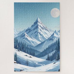 Puzzle Montagnes neigeuses hiver