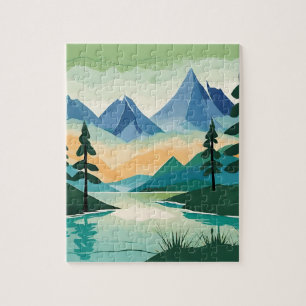 Puzzle Montagnes Paysage Nature Rivière Paysage