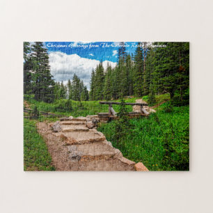 Puzzle Montagnes Rocheuses du Colorado. Vœux de Noël