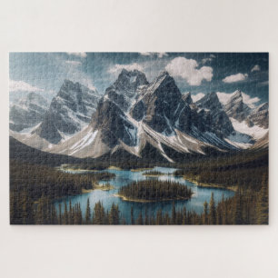 Puzzle Montagnes Rocheuses - Paysage Scénique à Couper le