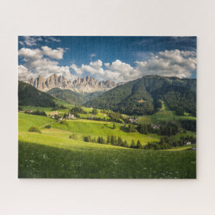 Puzzle Montagnes Vallée de Funes, Dolomites, Italie