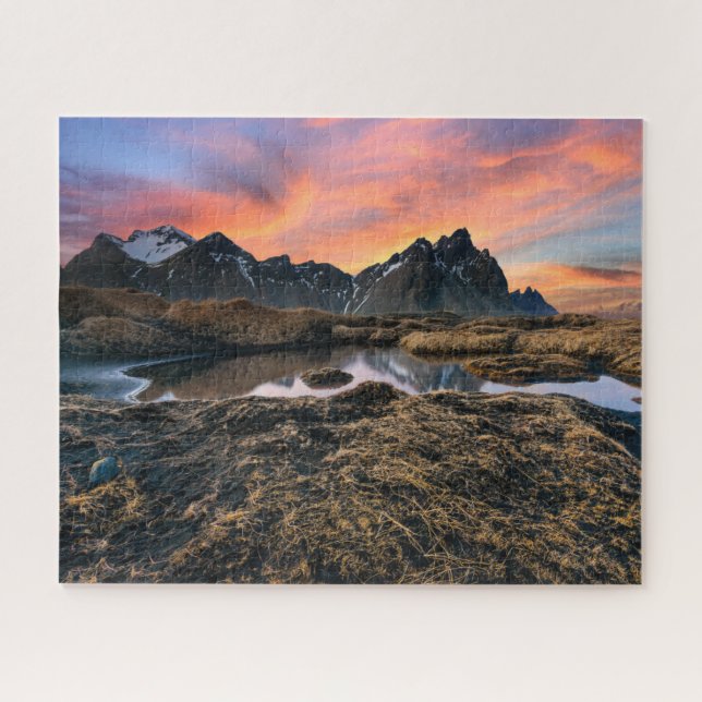 Puzzle Montagnes | Vesturhorn Mountain Islande (Horizontal)