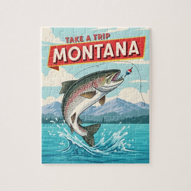 Puzzle Montana fishing trip (Vertical)