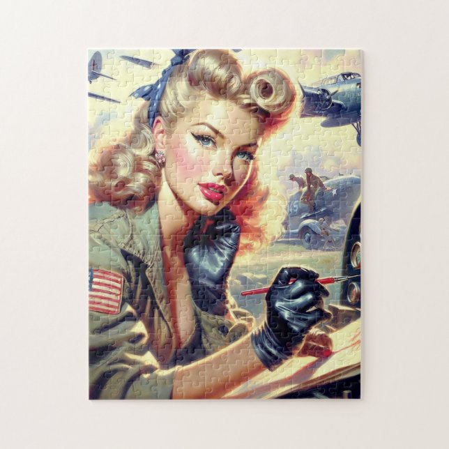 Puzzle Monter le pilote vintage (Vertical)