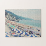 Puzzle Monterosso al Mare Cinque Terre Italie<br><div class="desc">Une photo de la magnifique plage de Monterosso al Mare,  Cinque Terre,  Italie avec ses parasols colorés et ses eaux turquoise.</div>