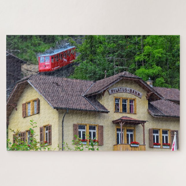 Puzzle Montez Pilatus Bahn - chemin de fer de dent - (Horizontal)