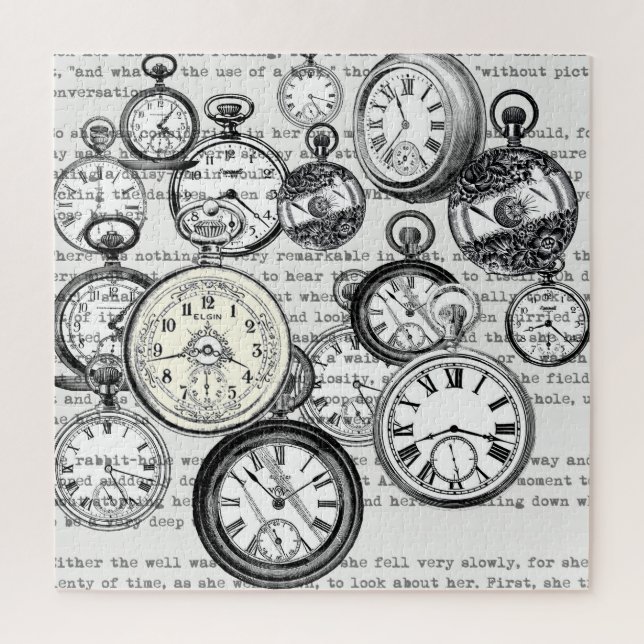 Puzzle Montre de poche victorienne Alice au pays des merv (Vertical)