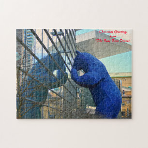 Puzzle Monument de l'ours bleu Denver.Joyeux Noël