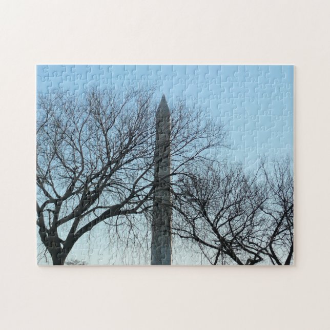 Puzzle Monument de Washington dans le paysage d'hiver I (Horizontal)