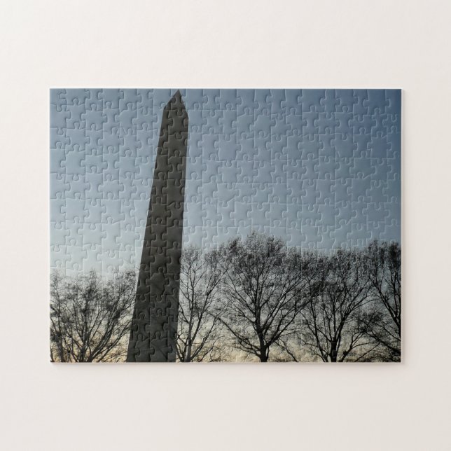 Puzzle Monument de Washington dans le paysage d'hiver II (Horizontal)