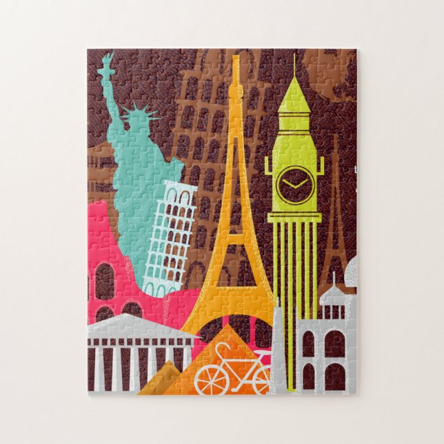 Puzzle Monuments internationaux (Vertical)