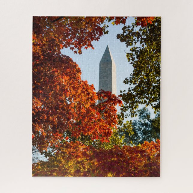 Puzzle Monuments | Washington Monument in Autumn (Vertical)