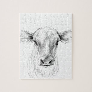 Puzzle MOO une jeune vache du Jersey