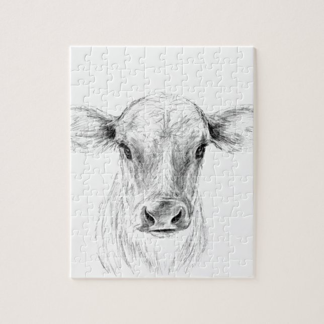 Puzzle MOO une jeune vache du Jersey (Vertical)