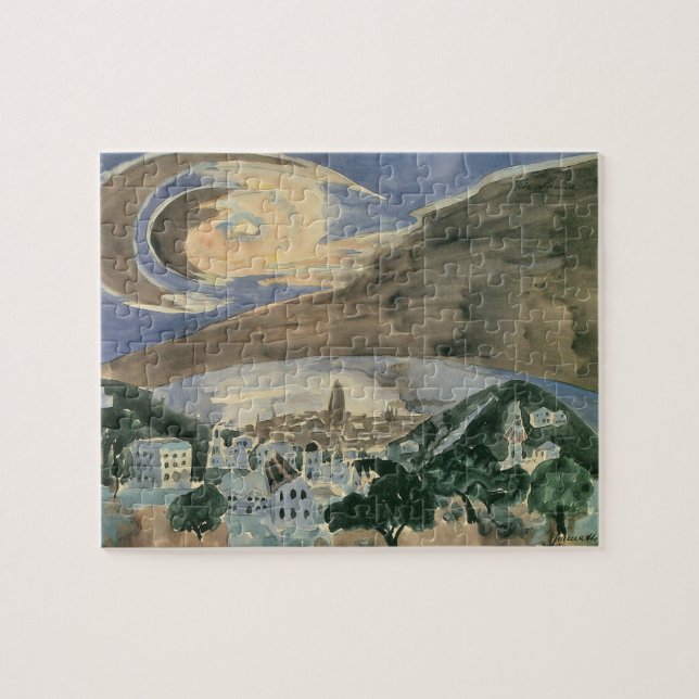 Puzzle Moon Over Barcelona de Walter Gramatte (Horizontal)