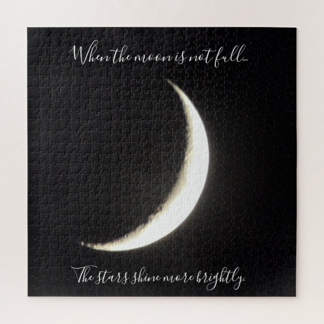 Puzzle Moon Quote Sliver of the Moon Challenging (Vertical)