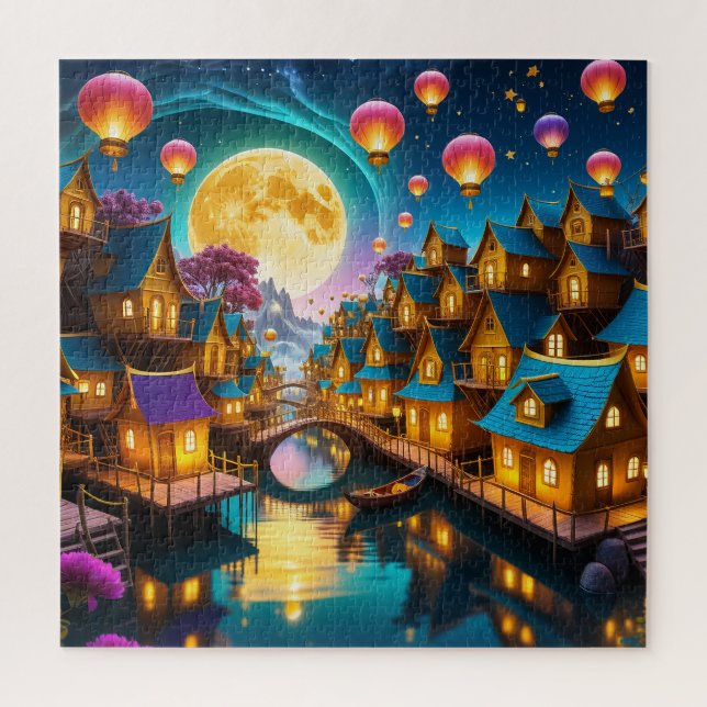 Puzzle Moon Village (Vertical)