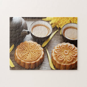 Puzzle Mooncake et thé, festival chinois mi-automne