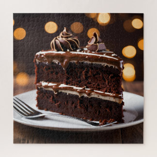 Puzzle Morceau de gâteau au chocolat