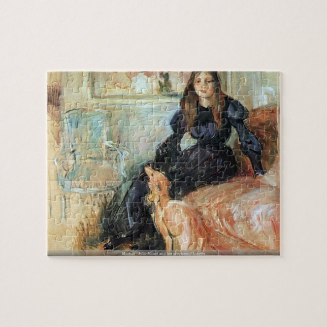 Puzzle Morisot - Julie Manet et son lévrier Laertes (Horizontal)