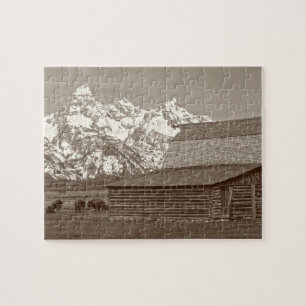 Puzzle Mormon Row - Grand Teton Mountains - 8x10 - 110 pc