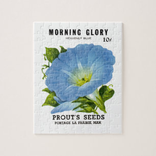 Puzzle Morning Glory Vintage Seed Packet