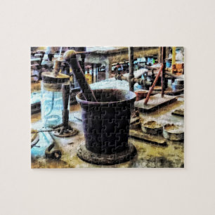 Puzzle Mortar and Pestle in Chem Lab