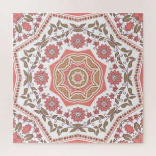 Puzzle Mosaic Floral Star : Motif sans couture